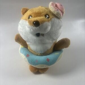 Peek-A-Boo Hilary Hamster Pink Sprinkles Pool Floatie Donut Plush Stuffed Animal